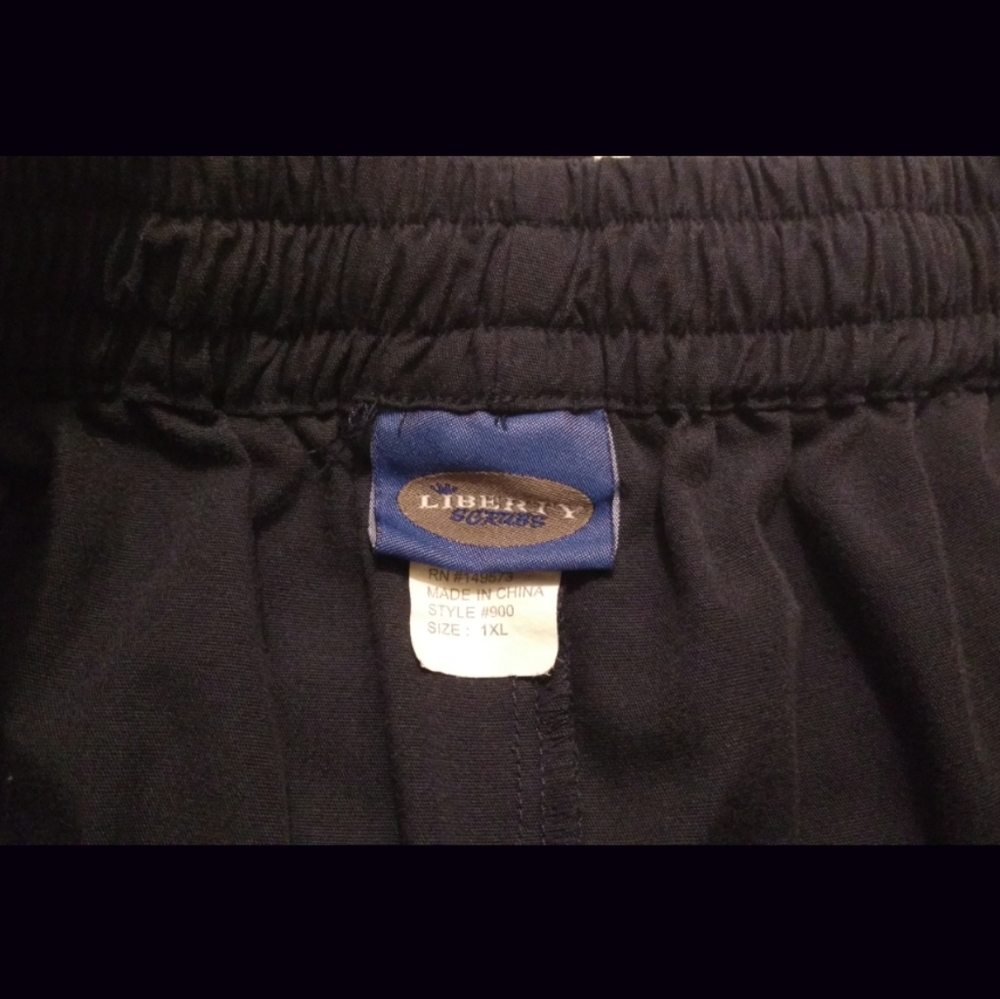 Blue Liberty Pocketed Scrub Pants - Picture 3 of 10